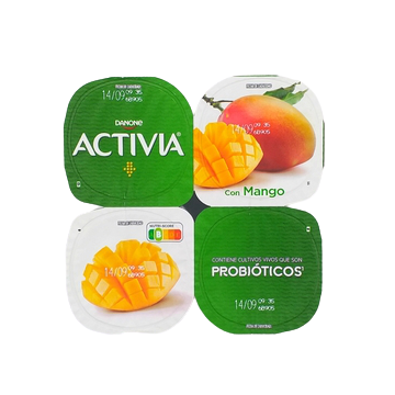 Danone Activia Con Mango X 4